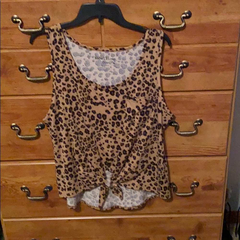 Animal print pocket tank size XL